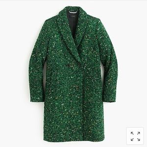 J crew. Daphne topcoat in Italian tweed